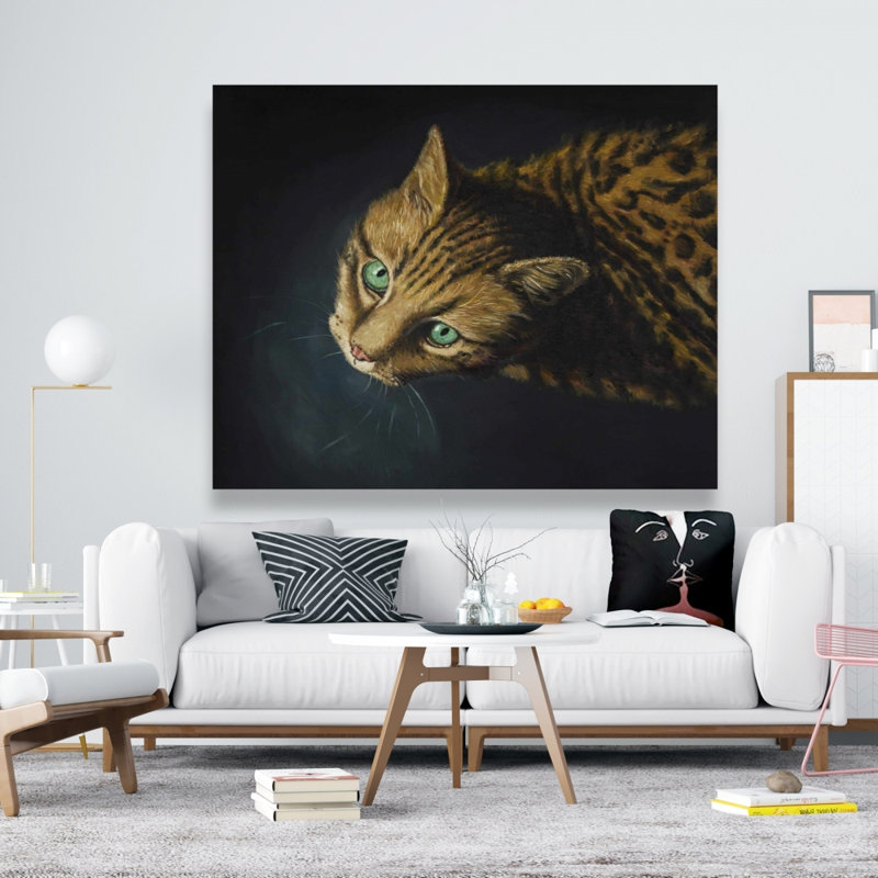 Art sur toile Bengal Cat, H 60 po x l 48 po