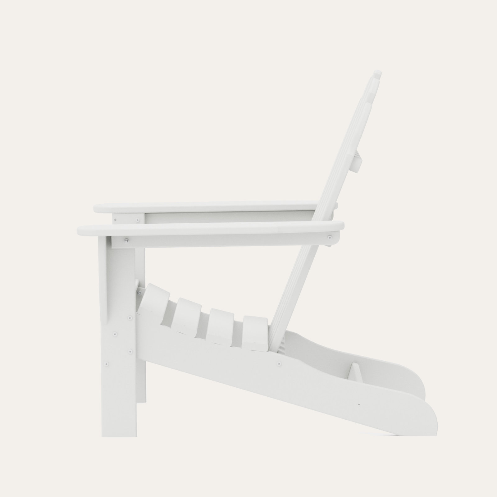 POLYWOOD Classic Adirondack Chair, White