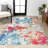 Sunset Modern Abstract Blue/Multi Rug-953412165