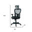 Fauteuil de direction noir réglable