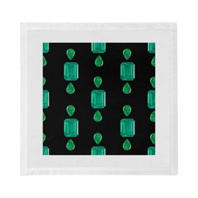 Gem Emeralds Cotton Sateen Dinner Napkins
