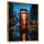 Leontre, cabine téléphonique rouge, Urban Reflections I sur toile
