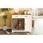 Table d'appoint pour chien avec caisse pour chien