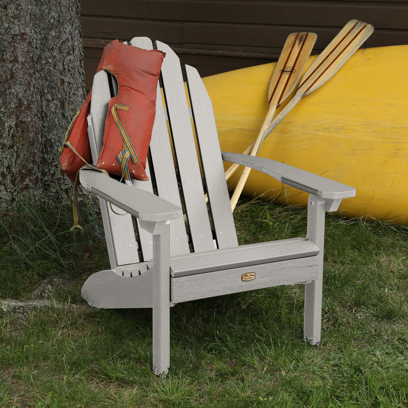 Hintz Outdoor Adirondack Chair, Harbor Gray