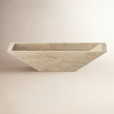 Travertine Large Decorative Tray
