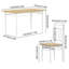 Ensemble de table de salle à manger 7 pièces, table de cuisine rectangulaire en bois rétro et 6 chaises à haut dossier -2095995380-2095995369-2095995372