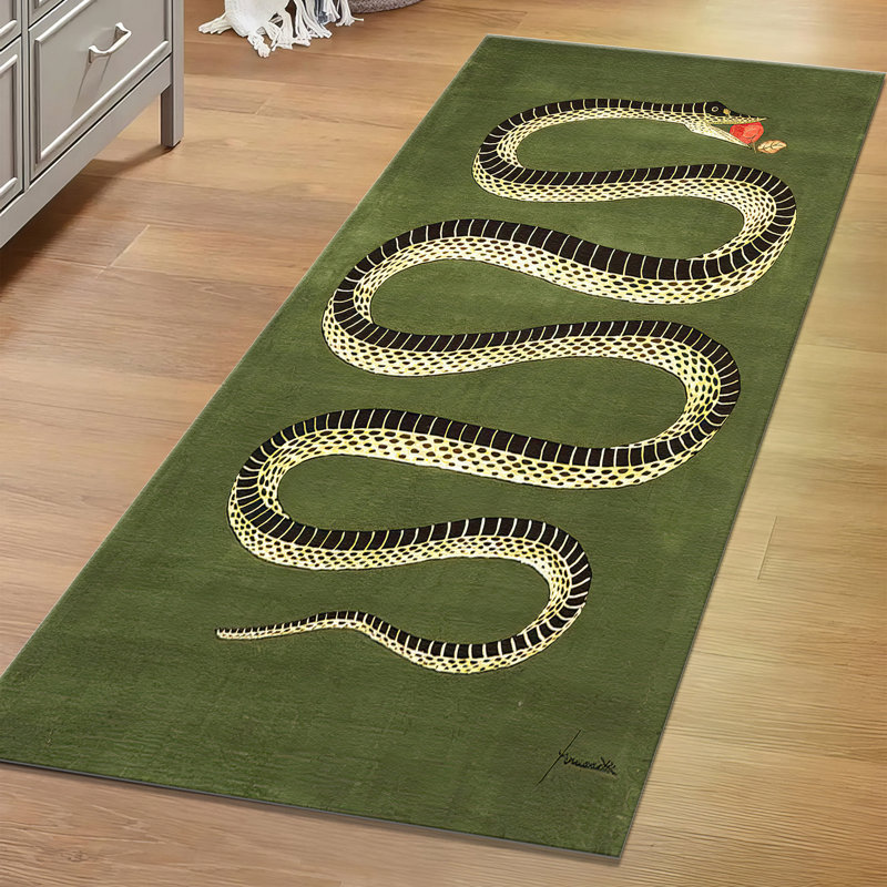 Exquisite Floral Print Non Woven Thin Rug with Detailed Border and Intricate Design Ideal for Enhancing Home Decor
