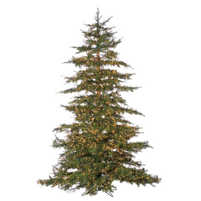 7.5' Lighted Artificial Pine Christmas Tree