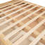 Lit plateforme en bois avec compartiments de tiroir et 2 tiroirs - Mobilier de chambre à coucher de couleur naturelle avec tiroirs de rangement-1673846949