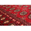 Tapis unique en laine noué à la main style Bokhara des années 2010 de 4 pi x 6 pi 3 po rouge / brun / brun clair Gunnulf