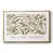 Toile avec cadre flottant or