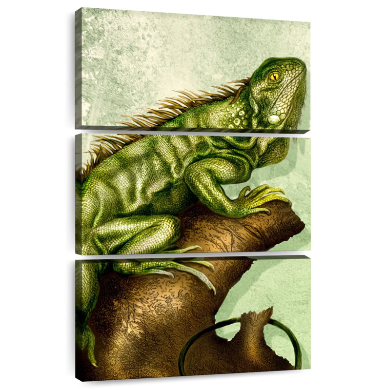 Brampt Iguana, 57" H x 36" W