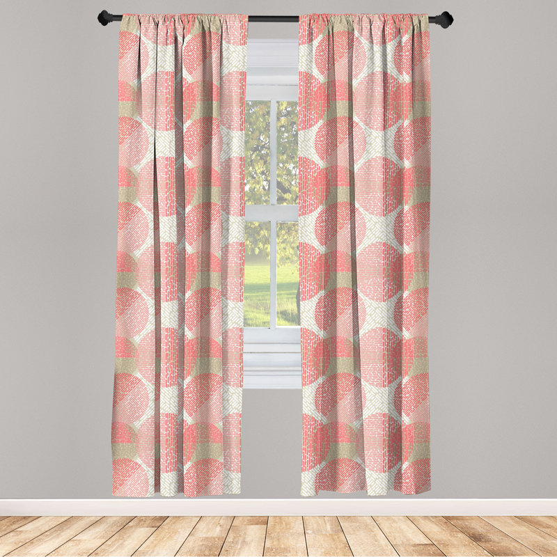 Rideaux 4 panneaux East Urban Home, L 56 po x L 95 po