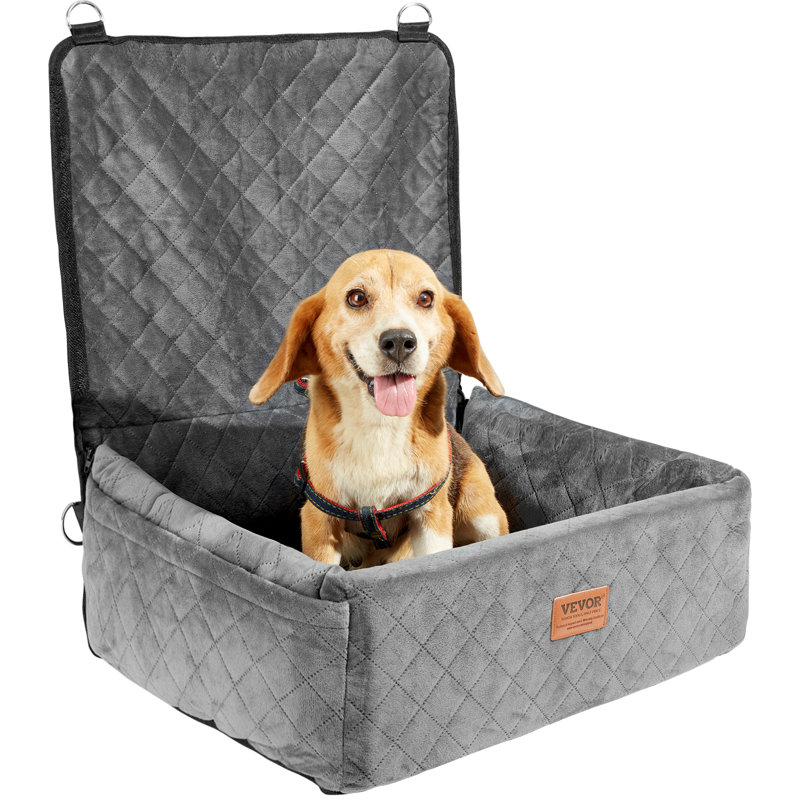 Siège d'auto pour chien pour chien de taille moyenne jusqu'à 40 lb, Gris