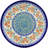 Tulip Vines Polish Pottery 8" Plate