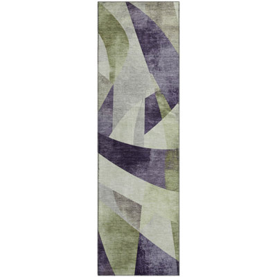 Premium Machine Washable Bitteridge AMF1836 Swirls Rug