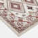 Bungalow Rose Macfarlane Red/Beige Traditional Indoor Polypropylene/Polyester Area Rug