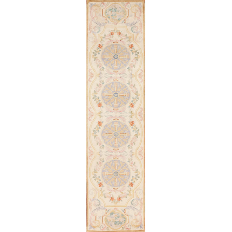 Savonnerie One-of-a-Kind 2'6" X 10' Hand Knotted Area Rug