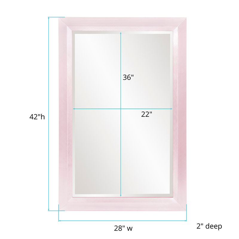 Buschwick Solid Wood Mirror, Lilac