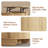 Lift Top Coffee Table with Storage, Fluted Coffee Table with Sliding Doors, Wood Rustic Center Table For Living Room-123099791