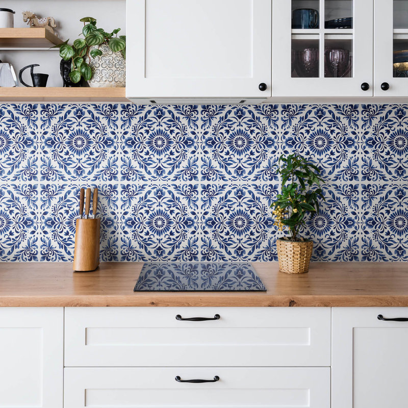Bradly 30cm x 30cm PVC Mosaic Tile in Navy