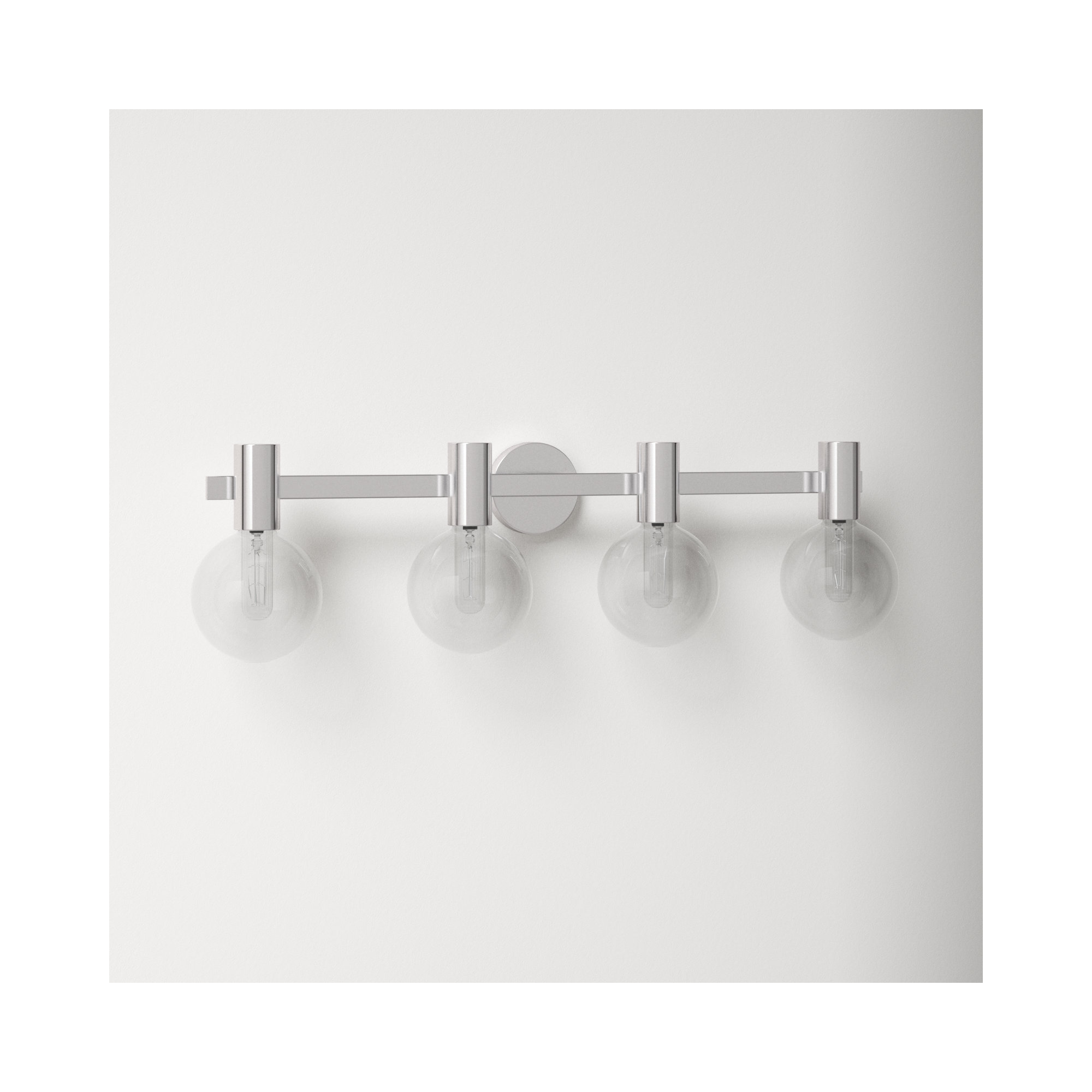Ryenne 4 - Light Vanity Light, 10" H x 34" W x 34" D, 4 Lights, Chrome