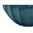 Table Lamp, 24 Inch Blue Ceramic Silhouette Body, Ivory Drum Shade