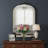 Arched Metal Mirror With Ornate Frame, Vintage Wall Mirror For Living Room, Entryway, Bedroom Decor