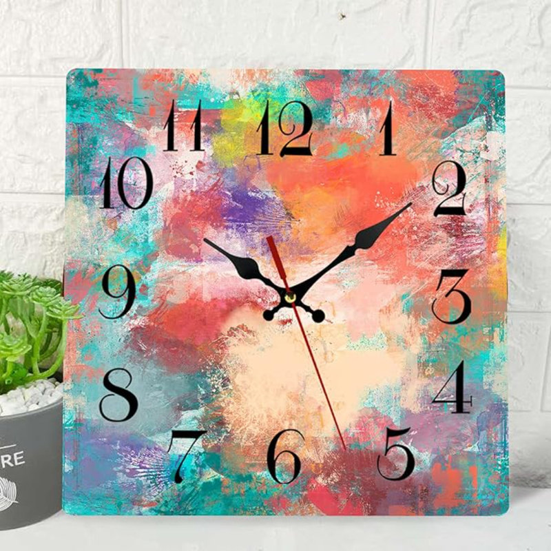 Horloge murale en bois Artsocket