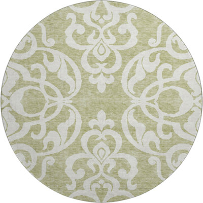 Premium Machine Washable Prisco Aloe Rug
