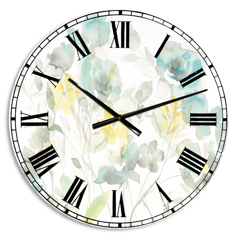 Aqua Rose Natural Element - Horloge murale traditionnelle, Petit
