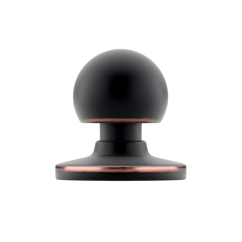 Poignée champignon Expression de 1 1/4 po de diamètre, Bronze huilé et brossé