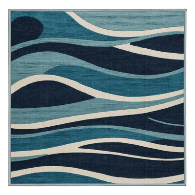  Tapis côtier lavable Wave Motion Study