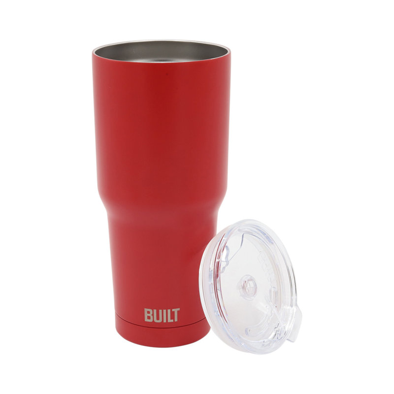 Built NY 30 oz. Double Wall Vacuum Sealed Stainless Steel Tumbler, Red