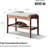 Solid Oak Upholstered Shoe Bench-725607854-725607855