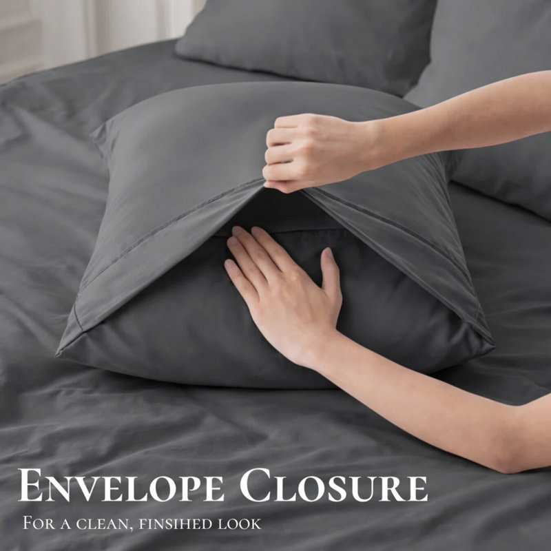 Ensemble de draps en bambou ultra doux - ensemble de 4 pièces - infroissable - feuilles de refroidissement avec poches profondes