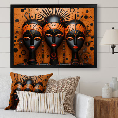 African Tribal Rhythms IV Framed On Canvas Print