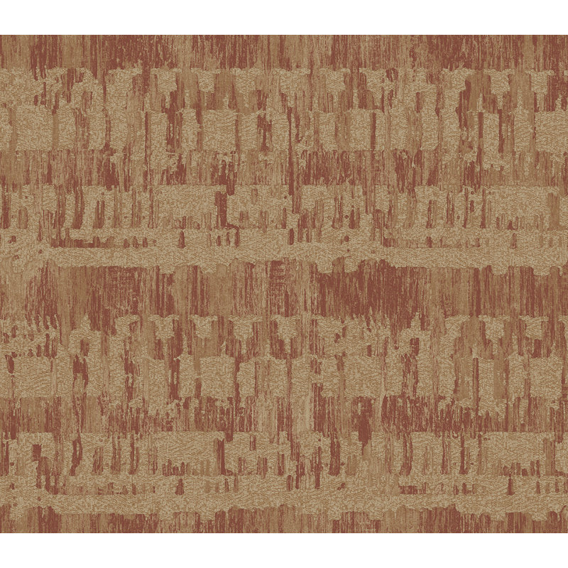 Rouleau de papier peint L 33 pi x l 20,5 po, Or métallique / marron / taupe, L 33 po x l 20,5 po