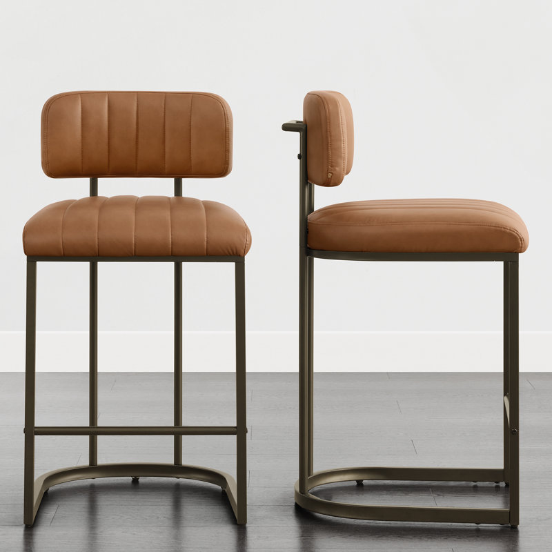 Tabouret de bar moderne 35 po, Brun