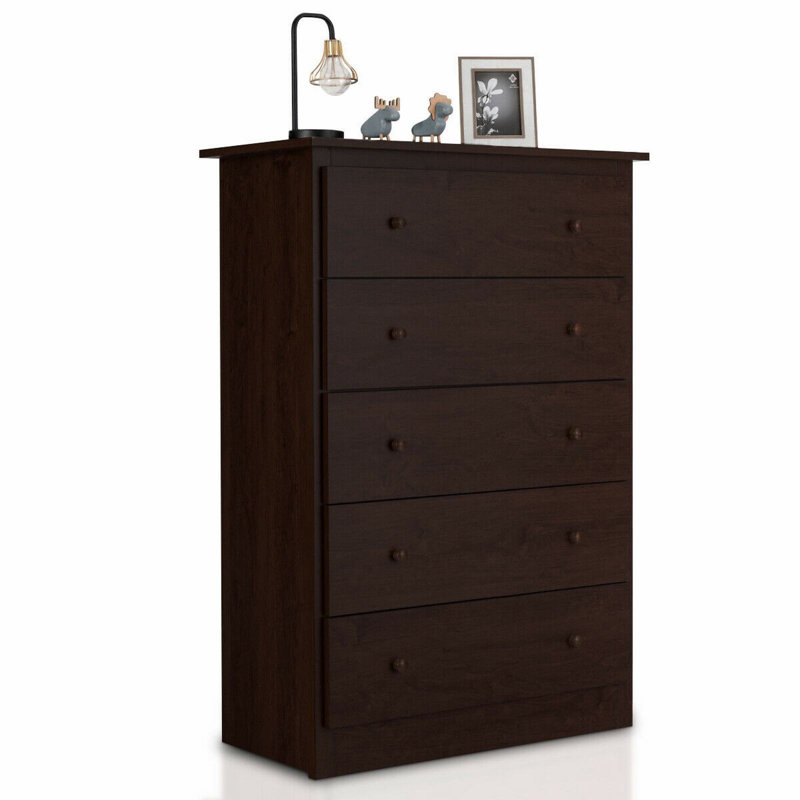 Commode fonctionnelle avec rangement à 5 tiroirs