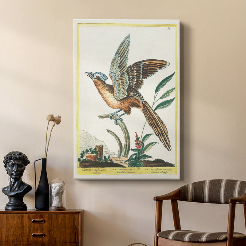 Pastel Birds IV - galerie Cavas sur mesure, H 48 po x l 32 po