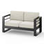 Causeuse d'extérieur moderne avec coussin