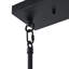 Luminaire suspendu en verre noir mat 8 lumières