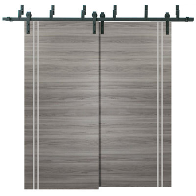 Portes de placard coulissantes en bois massif massif