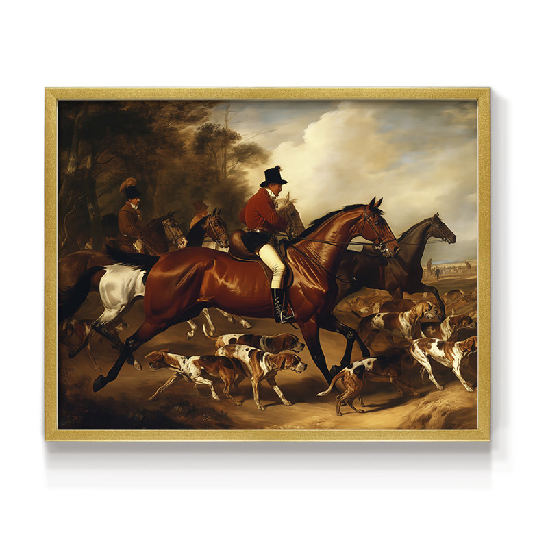 Faune - LXII - Reproduction encadrée - Restickable, H 16 po x l 20 po, Doré