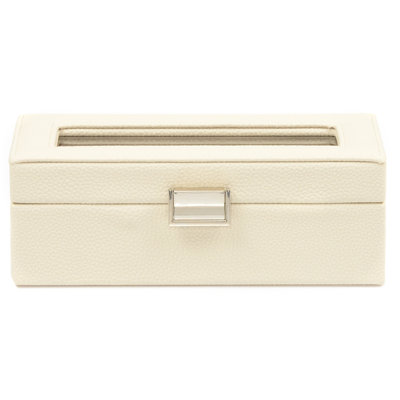 Faux Leather and Plastic Watch Box