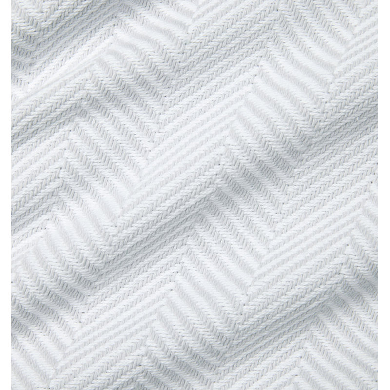 Camilo Blanket, Twin, White/Tin