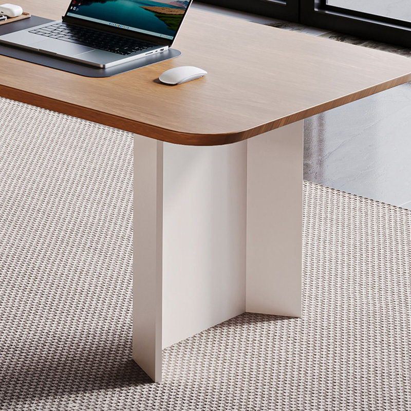 Bureau de qualité supérieure en bois massif, H 28,74 po x l 86,61 po x P 31,5 po