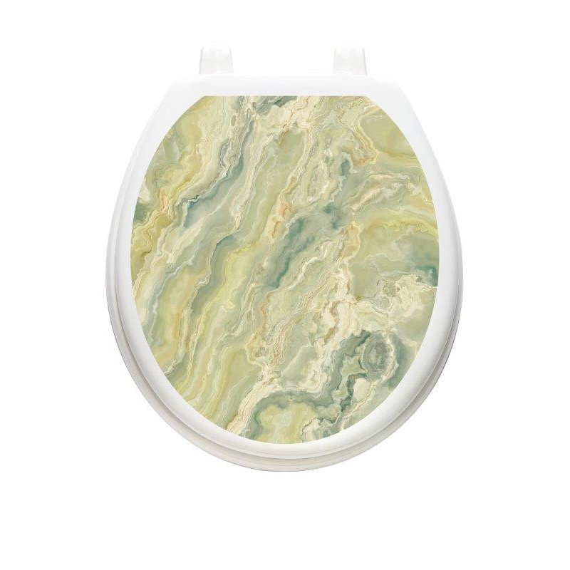 Décalcomanie de siège de toilette Onyx Stone, Rond