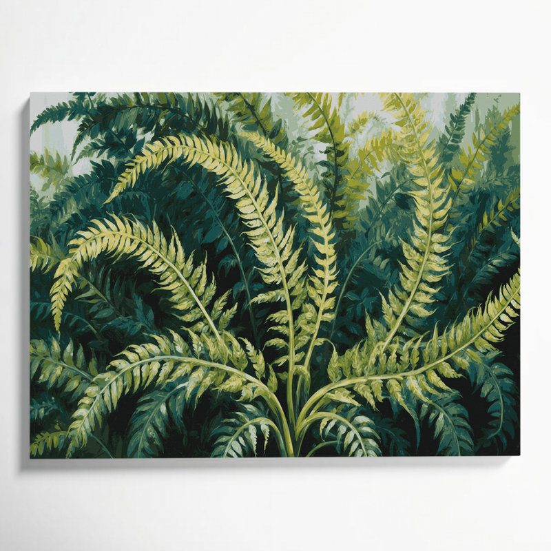 Art mural sur toile Botanical Adiantum, H 8 po x l 10 po